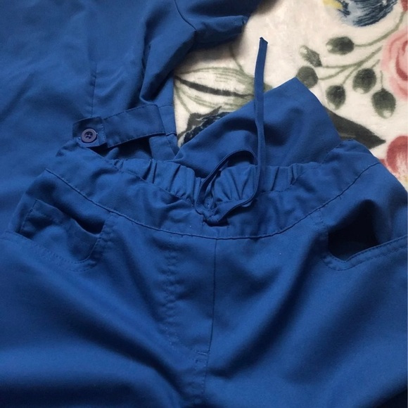 Grey's Anatomy scub set bundle new royal blue xxs xxsp top bottoms - Picture 5 of 7